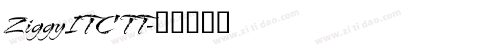 ZiggyITC TT字体转换